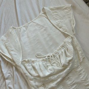 White Lace Mini Dress